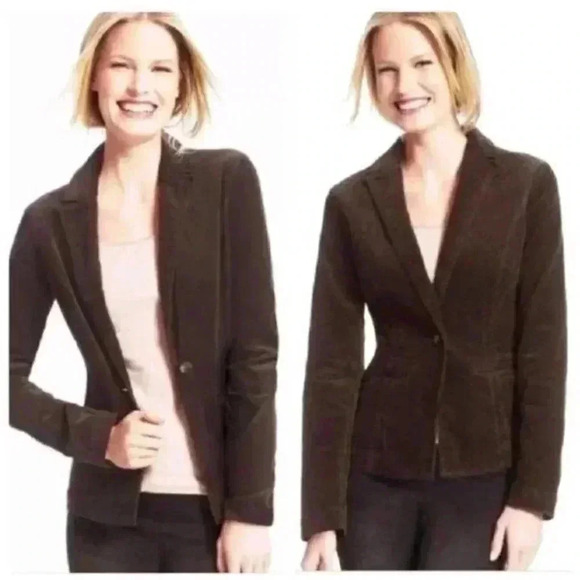 CAbi Down to Earth Dark Brown Corduroy Blazer Dark Academic Chic Jacket Size M - Picture 2 of 9